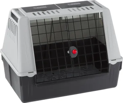 Obrázok produktu pre prepravný box pre psov Atlas Car 82 cm oceľový sivý/čierny