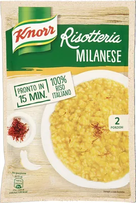 Produktbild von 3x Knorr Risotto alla Milanese Reis Safran 175g 100% italienisch Fertiggerichte