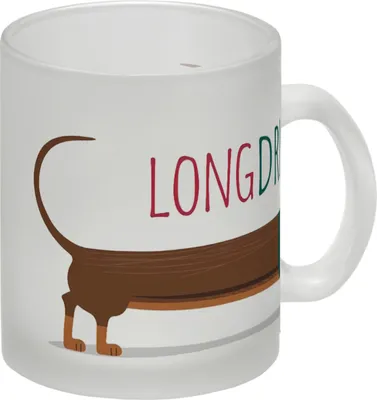 Produktbild von Weihnachts-Dackel LONGDRINK Glas Tasse