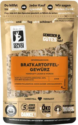 Produktbild von Bratkartoffelgewürz, grob, für schnelle würzige Bratkartoffeln, 3 x 100g