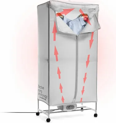 Produktbild von Tragbarer elektrischer Wäschetrockner mit 2 Höhen Dupledry InnovaGoods 1200 W
