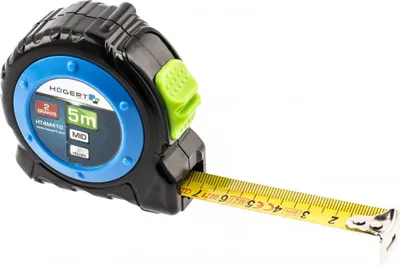 Obrázok produktu pre Meter zvinovací 5m x 19mm oceľ HOEGERT HT4M410