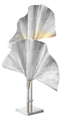 Image de Casa Padrino Lampe de table Argent 67 x H. 91 cm - Lampe de table de luxe
