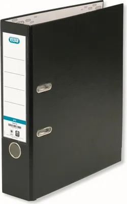 Produktbild von Ordnerbox mit Hebelmechanik Elba Schwarz A4 (10 Stück)