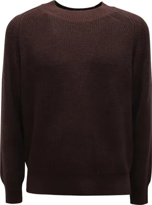 Obrázek produktu pro 1709Az Maglione Uomo Brooksfield Man Vlněný Svetr Hnědý