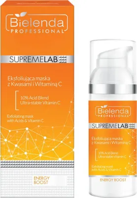 Produktbild von Bielenda SupremeLab Energy Boost Peelingmaske mit Säuren und Vitamin C, 50g