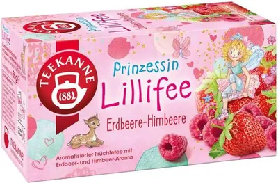 Produktbild von Teekanne Früchtetee Prinzessin Lillifee Erdbeere-Himbeere | 20 Teebeutel