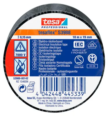 Obrázok produktu pre PVC izolačná páska 10 m x 19 mm, čierna