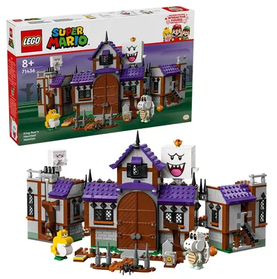 Image de LEGO Super Mario Roi Buu Huus maison hantée, maison hantée jouet pour enfants, set Nintendo à collectionner, avec bébé Yoshi, cadeau pour garçons, filles et gamers à partir de 8 ans 71436