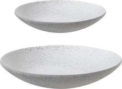 Zdjęcie produktu dla 1 x talerz Casablanca "Polar" biały/srebrny, ceramiczny, wysokość 5 cm, średnica 39 cm 146120