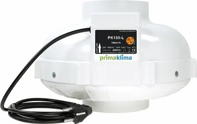 Produktbild von Prima Klima 1 Speed Radial Ventilator 150 760m3/h