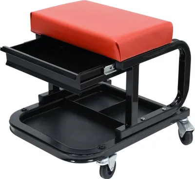 Immagine prodotto di Sgabello da officina, sedia da officina 440x360x390 mm con cassetto fino a 150 kg