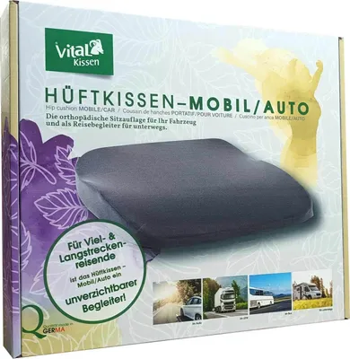 Produktbild von Vital Kissen - Auto Keilkissen - Schwarz