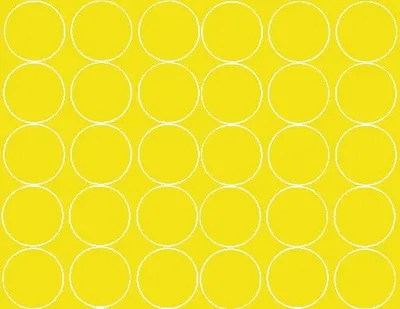 Immagine prodotto di Adesivi rotondi, diametro 7 cm, 30 pezzi, giallo opaco