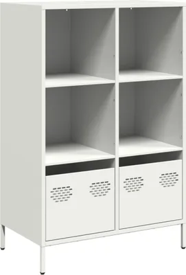 Obrázok produktu pre Vysoká skrinka biela 68x39x103,5 cm oceľ