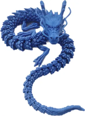 Produktbild von 3D-gedruckter, beweglicher Drache als kreative Wohndekoration