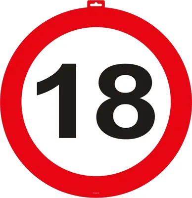 Produktbild von Verkehrsschild 18 Wandbild 47cm