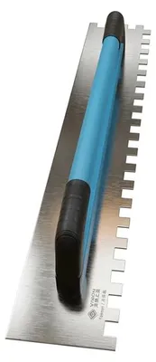 Produktbild von Jumbo Fliesen-Zahnkelle - 61 cm - 10-mm-Zahnung - Edelstahlblatt - Geschlossener Aluminiumgriff - Für Großformatfliesen