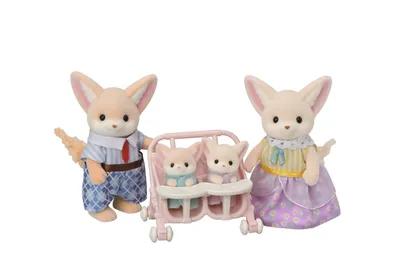 Immagine prodotto di Sylvanian Families Wüstenfuchs Familie, Spielfiguren, Figuren, Spielzeug, Kinder, 5696
