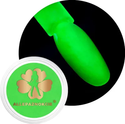 Produktbild von Neon-Nagelpigmentpulver Neon UV-Pigment Allepaznokcie Glas 0,6 g Nr. 02