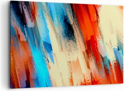Produktbild von Bild auf Leinwand - Leinwandbild - Abstraktion modern - 100x70cm - Wand Bild - Wanddeko - Leinwanddruck - Bilder - Kunstdruck - Wanddekoration - Leinwand bilder - Wandkunst - AA100x70-4087