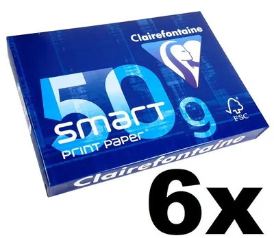 Produktbild von Clairefontaine smart Print Paper Clairmail DIN-A4 50g/m² 3000 Blatt 1932C