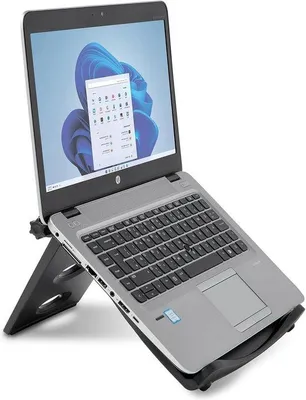 Immagine prodotto di Supporto ribaltabile per laptop, grigio, ergonomico