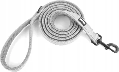 Immagine prodotto di Guinzaglio grigio riflettente e resistente per cani HUGGY DOGGY M
