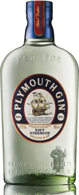 Produktbild von Plymouth Navy Strength Gin, englischer Gin, Schnaps, Alkohol, Flasche, 57 %, 700 ml, 70366200