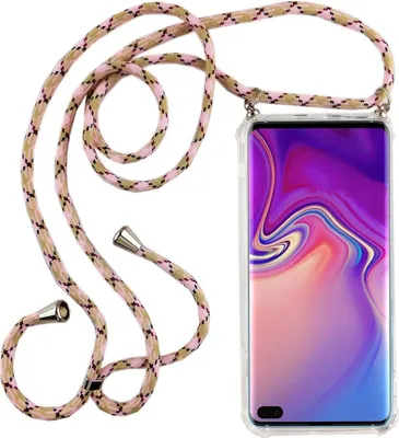 Produktbild von Handykette für Samsung Galaxy S10 Plus - Smartphone Necklace Hülle mit Band - Schnur mit Case zum umhängen in Rosa
