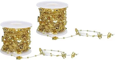 Produktbild von Slinger 10M - Dekorative Sternen-Girlande - Abschneidbare Girlande - Wohnaccessoire - Geburtstag/Weihnachten - Elegantes Design - Dekorative Girlande