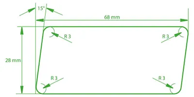 Produktbild von WOODTEX | 3 m | Naturbelassen 20x120 mm Fassadenverkleidung Rhombusleiste Sibirische Lärche, Witterungsbeständiges Fassadenholz, Doppelrhombusprofil, Für Fassade Carport Sichtschutz