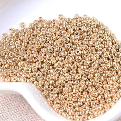Produktbild von Goldschmuck DIY-Armbandketten mit 2/3/4 mm Glaskralen, 1000 Stück