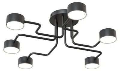 Zdjęcie produktu dla Lampa wisząca KURAGE czarna 6xGX53x10W metal wym:18x60x70cm IP20 Emibig