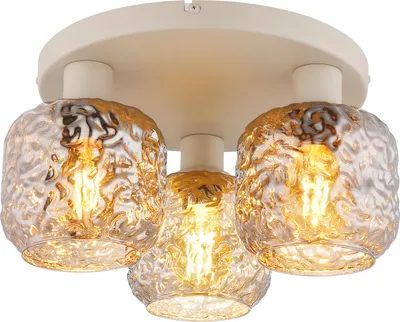 Productafbeelding van Plafondlamp Antonio 3-lichts zand bruin
