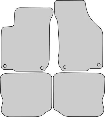 Produktbild von Luxus Fußmatten für Seat Leon 1M Toledo 1M FR Bj.1999-2005