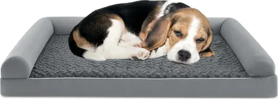 Produktbild von GOPLUS Orthopädisches Hundesofa, hopädisches Hundebett mit Memory Schaum, abnehmbarem, waschbarem Bezug, Tierbett für große & mittelgroße Hunde (XL)