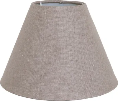 Produktbild von Lampenschirm RÜGEN hellbraun ecru rustikaler Stoff D23cm Strandhaus Deko