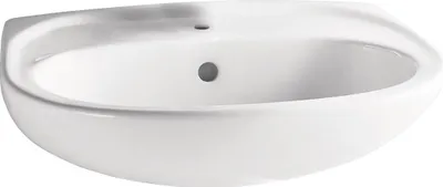 Produktbild von Vitra Norm Waschbecken 55cm breit mit Hygiene Glasur weiß Waschtisch Keramik 5087L003-1029