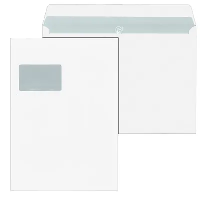 Produktbild von MAILmedia Briefumschläge DIN C4 mit Fenster weiß haftklebend 500 St.