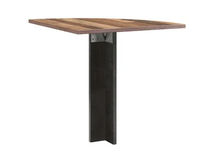 Produktbild von Forte Eckelement für Arbeitstisch CLIF Optik: Old Wood Vintage, 70x70x73,5 cm