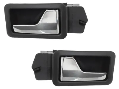 Für Audi 80 B3 B4 / Audi 100 C4 Türgriff Griff Innen Chrom Schwarz LINKS RECHTS in der Farbe Chrom von GOLDCAR