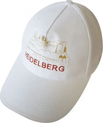 Produktbild von Baseballcap mit Einstickung - Heidelberg - 68828 weiss