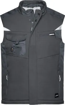 Produktbild von Craftsmen Softshell Vest - STRONG - black/black, Gr. 4XL