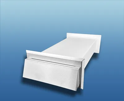 Produktbild von Flachkanal Edelstahl Mauerkasten : 150 (220x90) System: 150 (220x90)