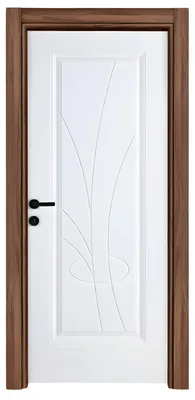 Productafbeelding van Moderne witte deur, enkelvoudig, exclusief, complete deur, geschikt voor appartementen of als voordeur