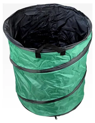 Produktbild von Faltbarer Laubkorb 60L – stabiler Gartensack 53 x 45 cm für Laub, Gartenabfälle und Grünschnitt mit robusten Griffen