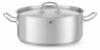 Image de HENDI Cocotte - avec couvercle, Kitchen Line, 7,3L, ⌀280x(H)120mm