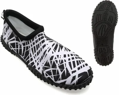 Image de Chaussons bébé Lines blanc/noir - 45