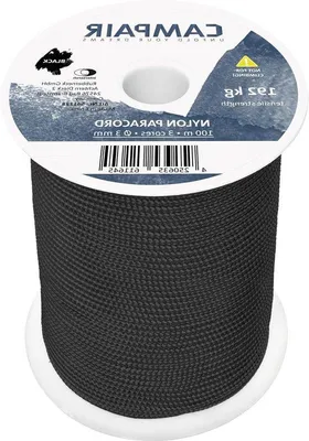 Image de Corde en nylon de 3 mm, 100 m, pour tente de camping